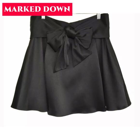 ALICE  & OLIVIA HELINA Black FLARE MINI BOW SIZE 10 - Picture 3 of 10